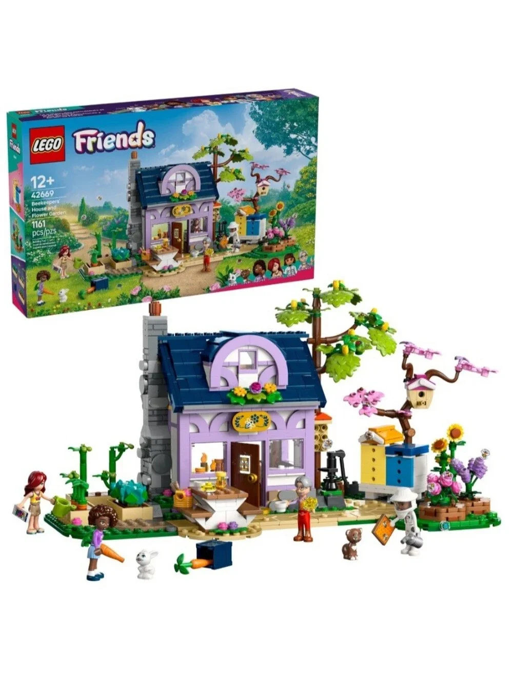 NIB LEGO Friends Beekeepers' House and Flower Garden 42669 – 1161 Pcs Nature